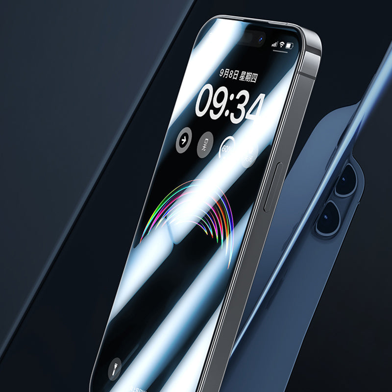 Uniqkart Tempered Glass Screen Protector for iPhone 15 Pro Max Anti-Scratch 0.23mm Ultra-Thin Screen Film for Playing Game