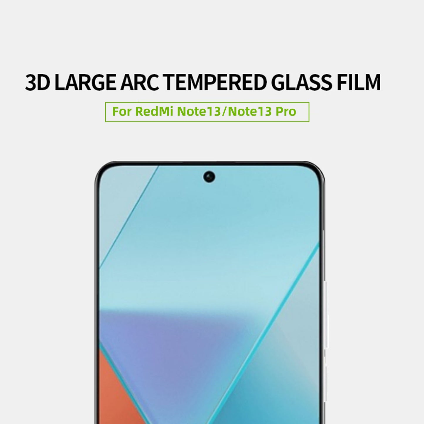 MOFI JK 3D Tempered Glass Film-1 for Xiaomi Redmi Note 13 5G / Note 13 Pro 5G Curved Screen Protector