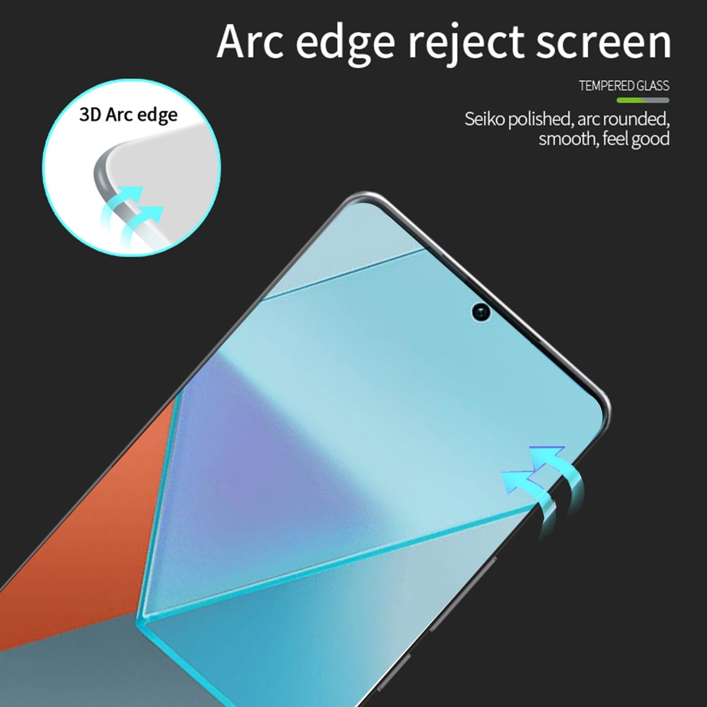 PINWUYO For Xiaomi Redmi Note 13 Pro+ Hot Bending Full Glue Screen Protector 3D Curved HD Clear Film