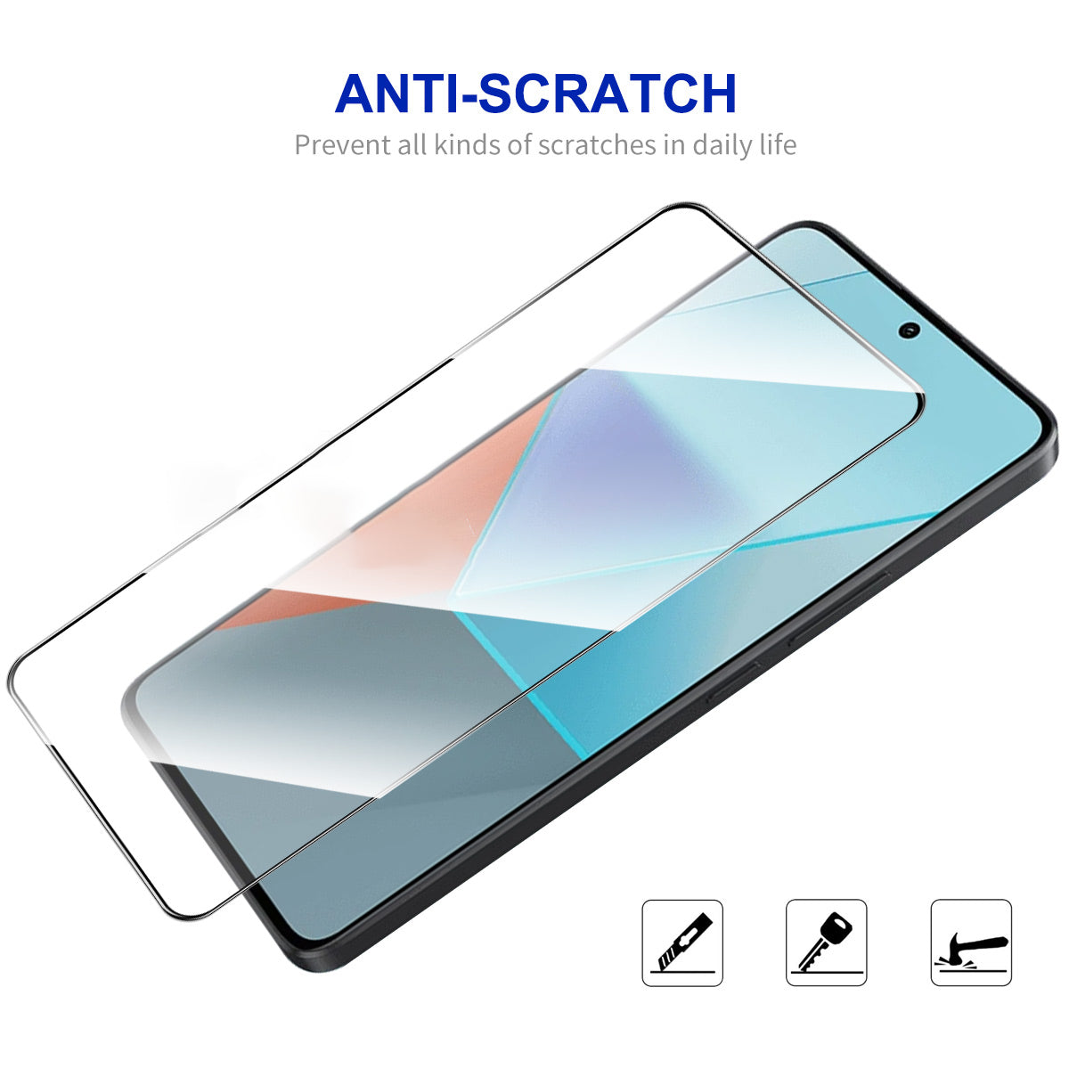 ENKAY HAT PRINCE For Xiaomi Redmi Note 13 5G / Note 13 Pro 5G Full Screen Protector Full Glue Silk Printing Film