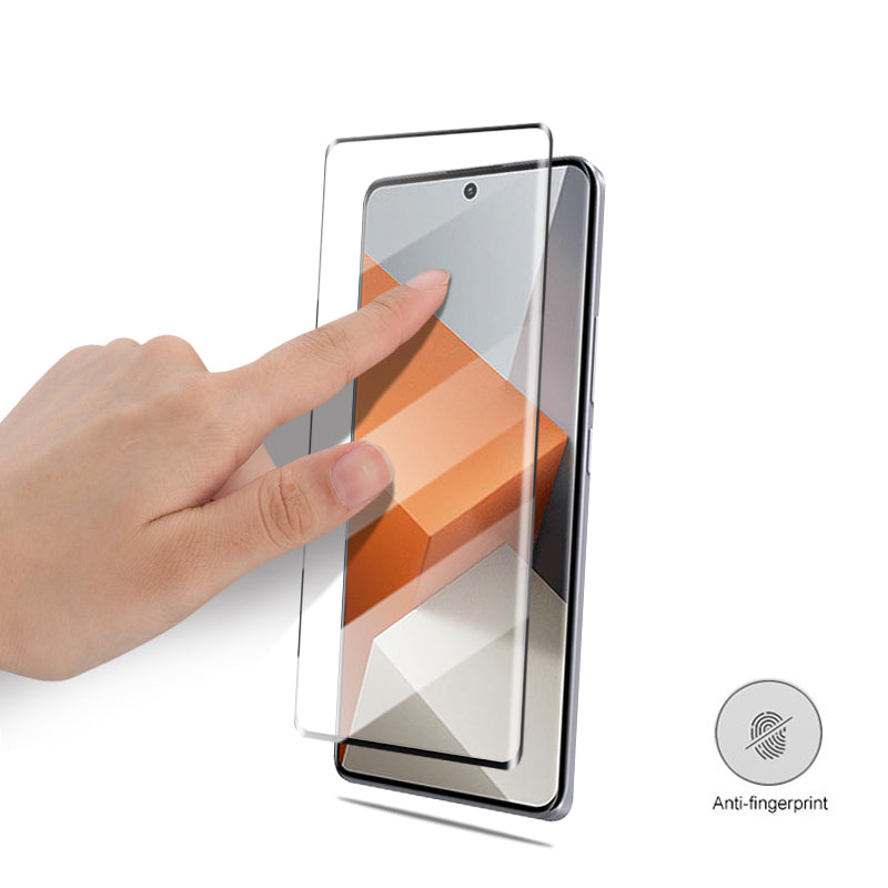 MOCOLO For Xiaomi Redmi Note 13 Pro+ Full Screen Protector Full Glue Tempered Glass Film - Black