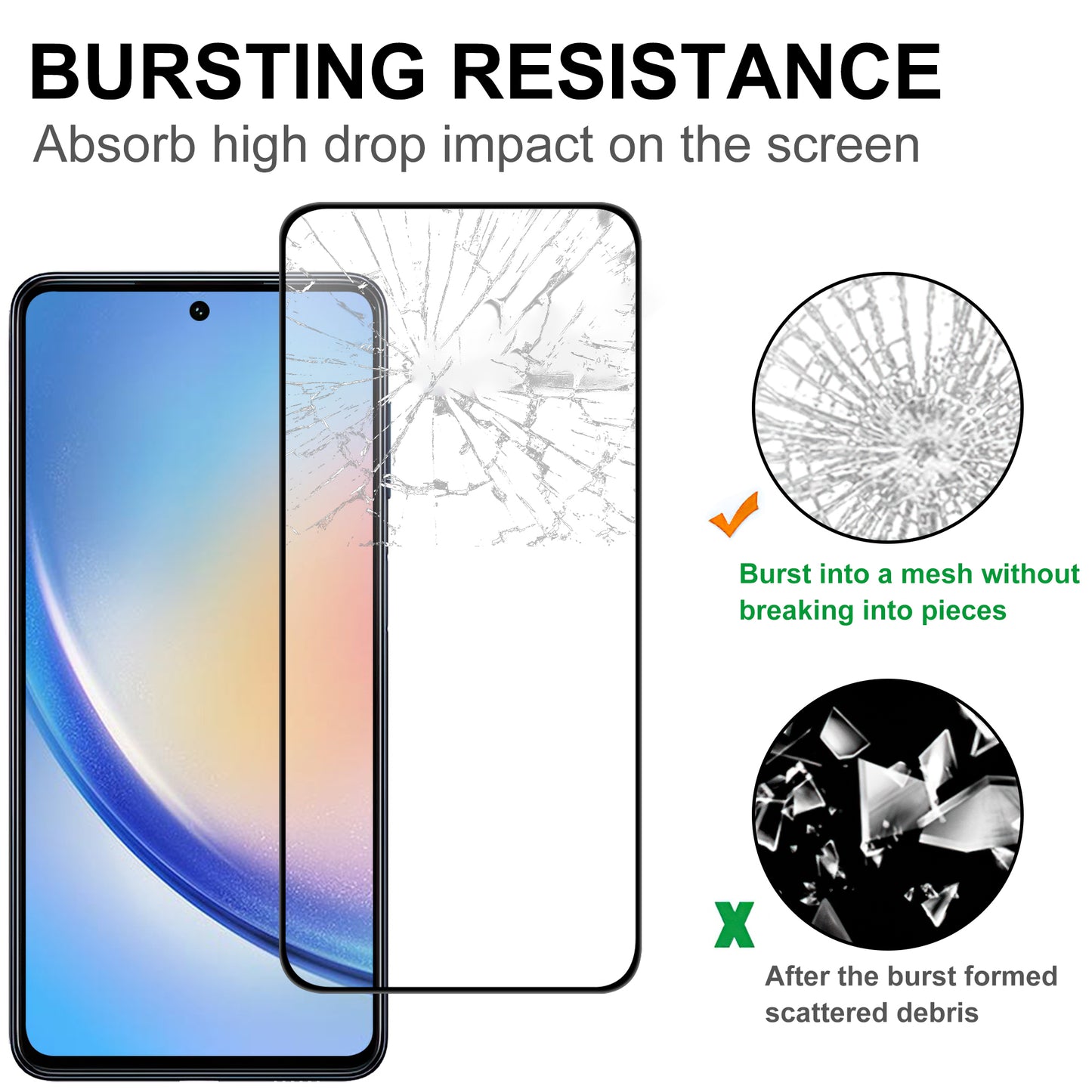 For Samsung Galaxy S24 Tempered Glass 9H Black Edge Screen Film (0.1mm Thickness, Support Fingerprint Unlock)