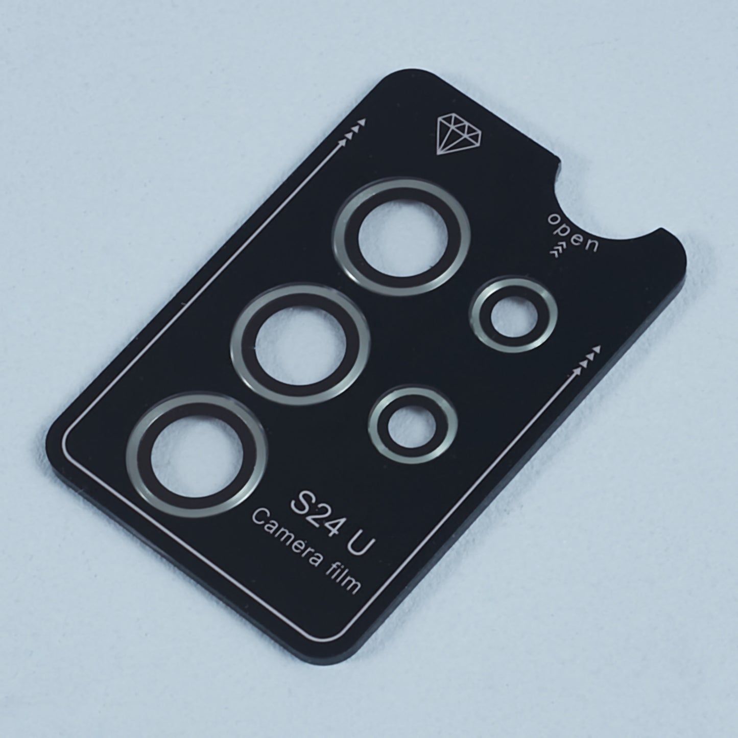 For Samsung Galaxy S24 Ultra Camera Lens Protector Set Electroplating Metal + Tempered Glass Individual Lens Film - Green