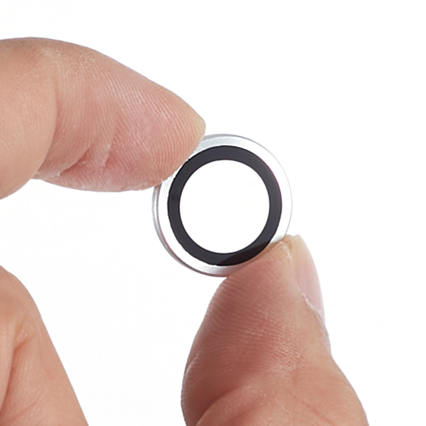 For Samsung Galaxy S24 Ultra Camera Lens Protector Set Electroplating Metal + Tempered Glass Individual Lens Film - Silver