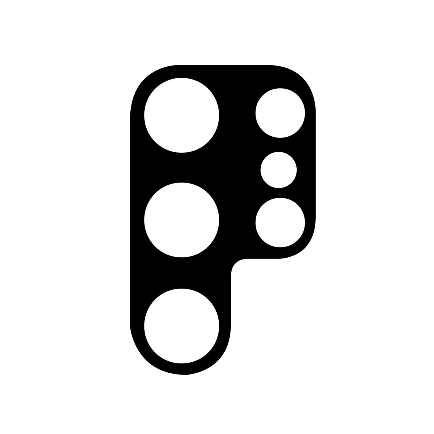 For Samsung Galaxy S24 Ultra Tempered Glass Black Camera Lens Film Silk Printing Lens Protector