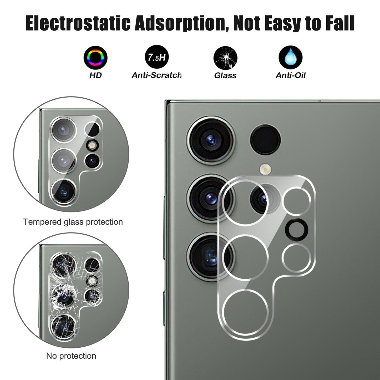 For Samsung Galaxy S24 Ultra Camera Lens Protector Tempered Glass Phone Rear Lens Film