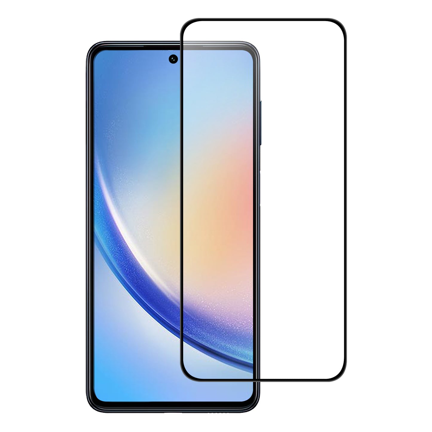 For Samsung Galaxy S24 Ultra Tempered Glass Film Black Edge Full Glue 9H Full Screen Protector