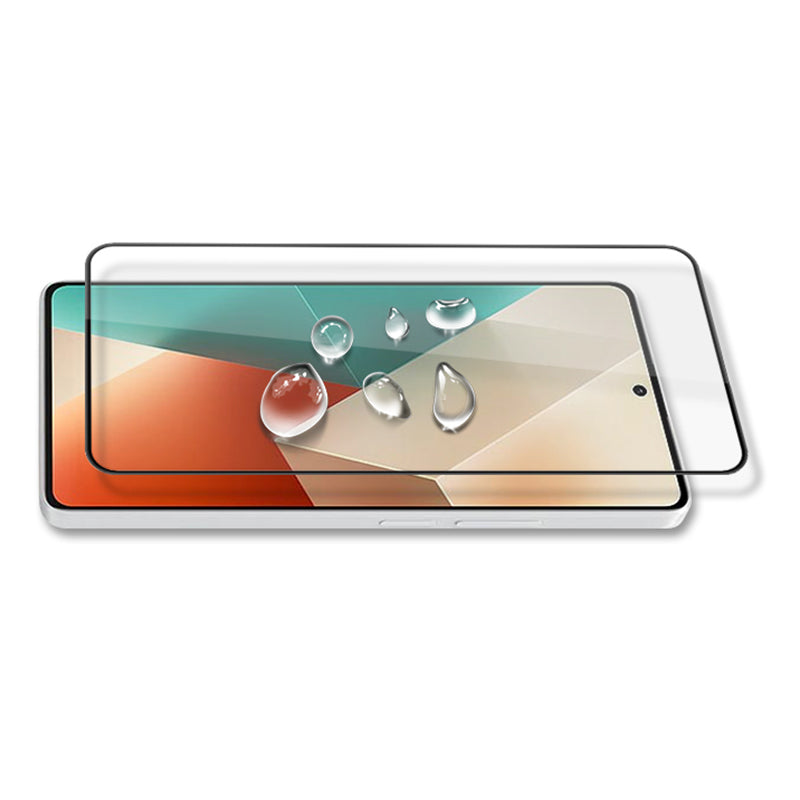 MOCOLO For Xiaomi Redmi Note 13 5G Full Screen Protector High-Definition Tempered Glass Silk Printing Film - Black