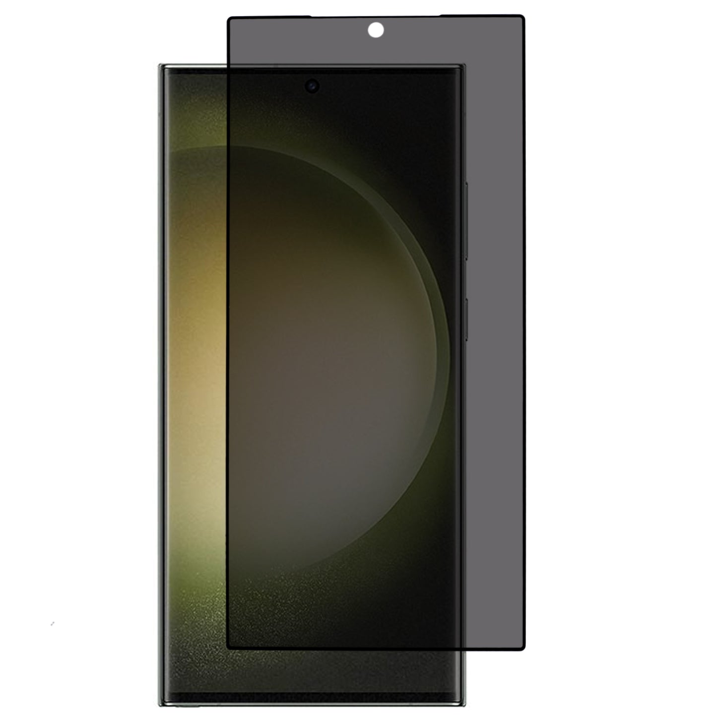 For Samsung Galaxy S24 Ultra 180 Degree Anti-Spy Film Silk Printing Tempered Glass Screen Protector