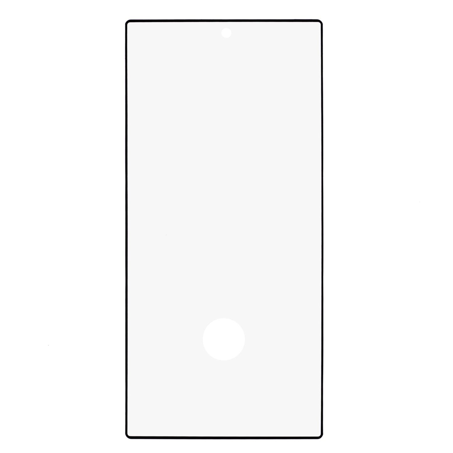 For Samsung Galaxy S24 Ultra Silk Printing Screen Protector Tempered Glass Side Glue Film Fingerprint Unlock