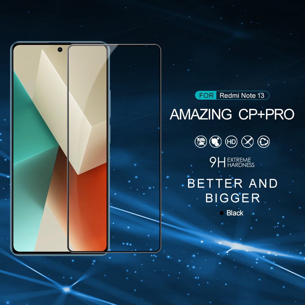 NILLKIN CP+PRO For Xiaomi Redmi Note 13 5G / Note 13 5G (China) AGC Glass Screen Protector Tempered Glass Film