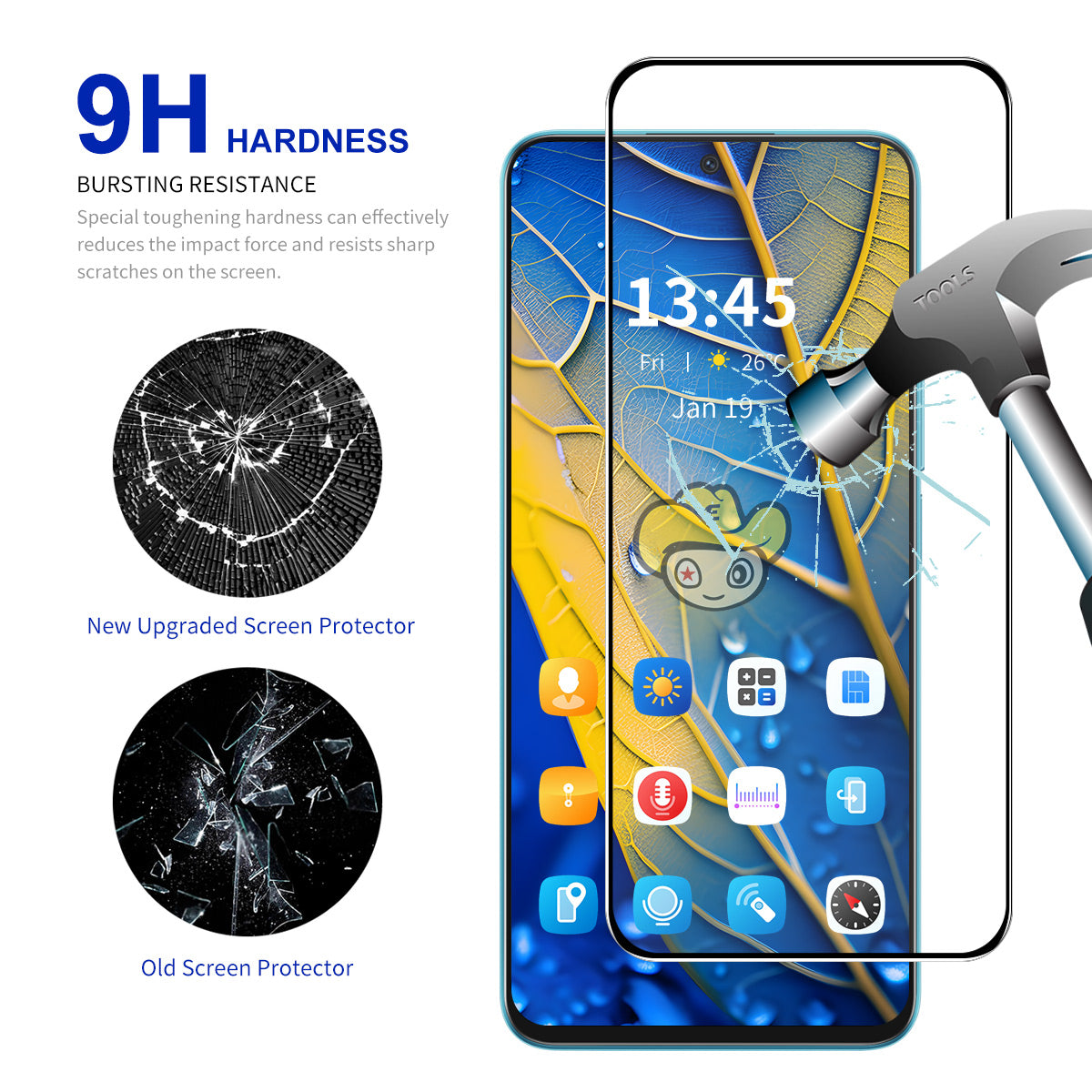 ENKAY HAT PRINCE For Xiaomi Redmi Note 13 5G / Note 13 4G Phone Screen Film Ultra Clear Full Glue Screen Protector