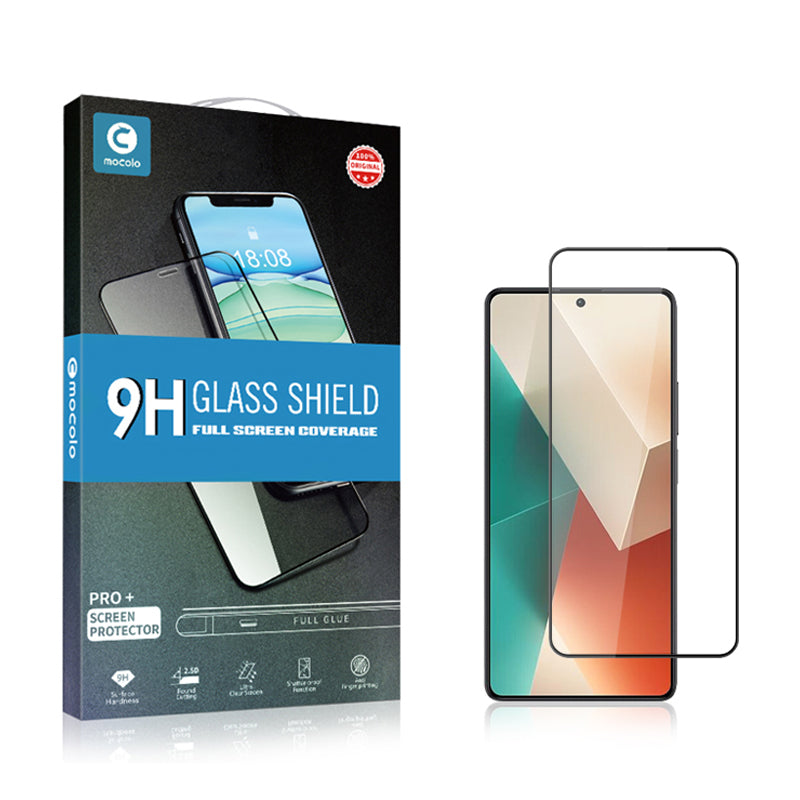 MOCOLO For Xiaomi Redmi Note 13 4G Full Screen Protector HD Clear Silk Printing Film - Black