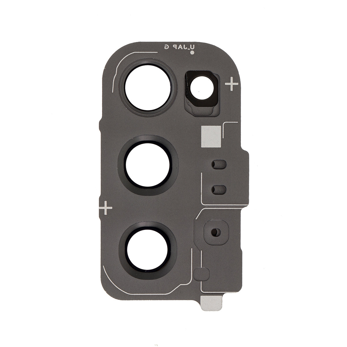 For Samsung Galaxy S20 4G G980 OEM Back Camera Lens Ring Cover with Glass Lens (without Logo) - Black