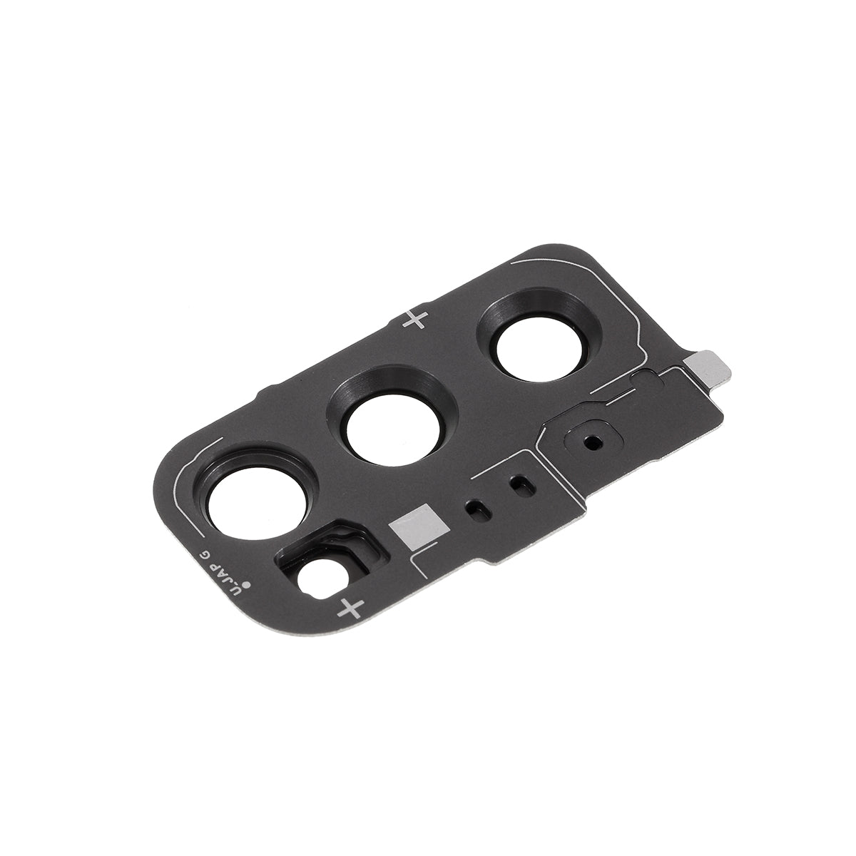 For Samsung Galaxy S20 4G G980 OEM Back Camera Lens Ring Cover with Glass Lens (without Logo) - Black