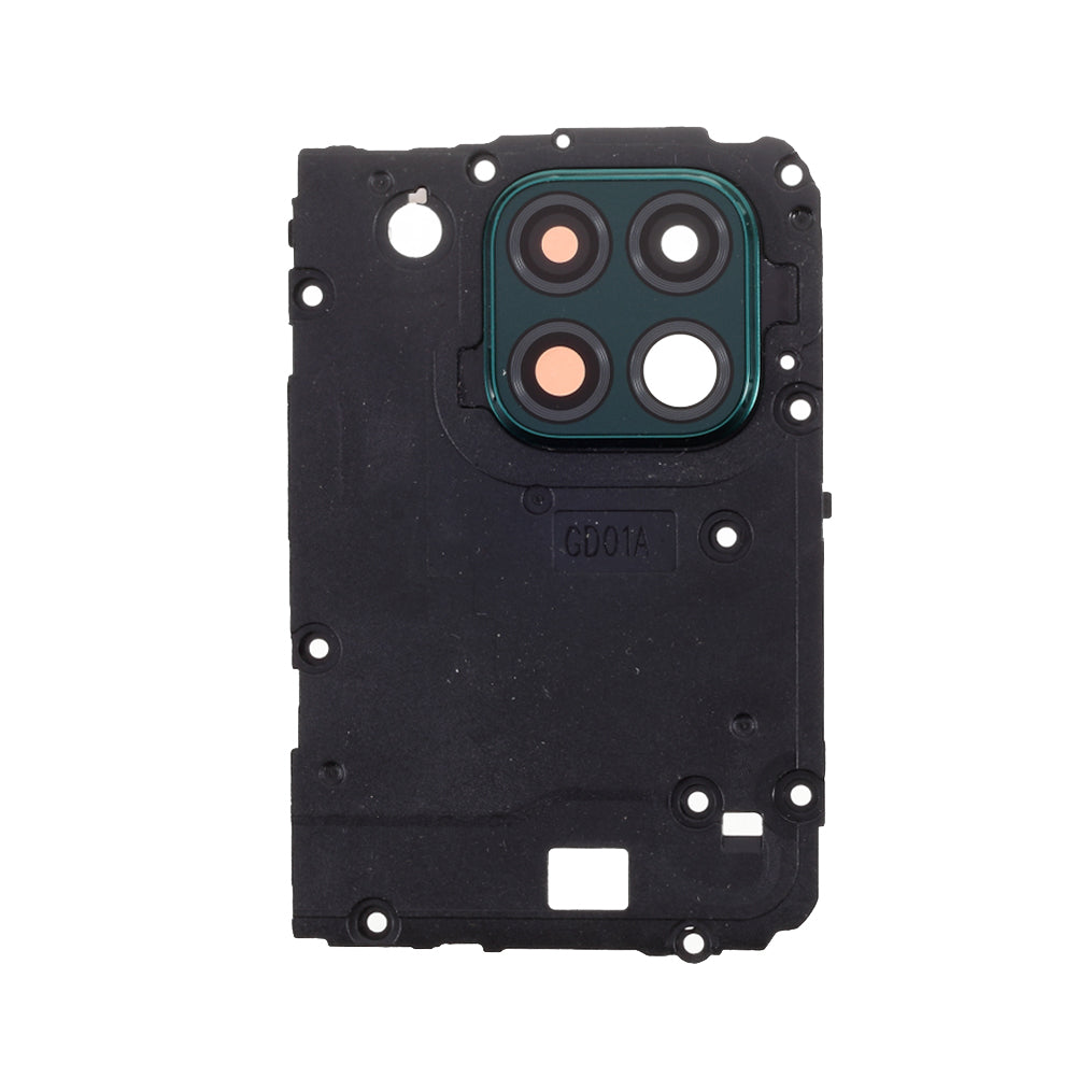 OEM Rear Camera Lens Ring Cover + Motherboard Shield Cover Replacement for Huawei P40 lite 4G - Green