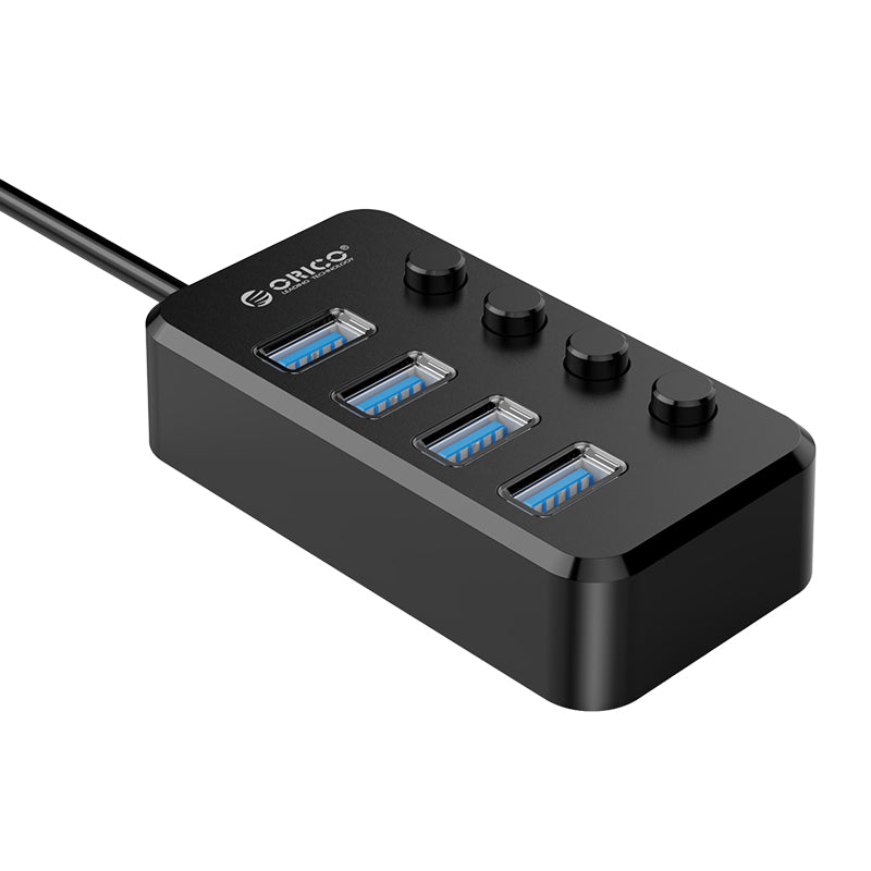 ORICO TSU3-4A 4 Ports USB 3.0 Hub Converter Adapter with Individual Switches for Laptop Computer