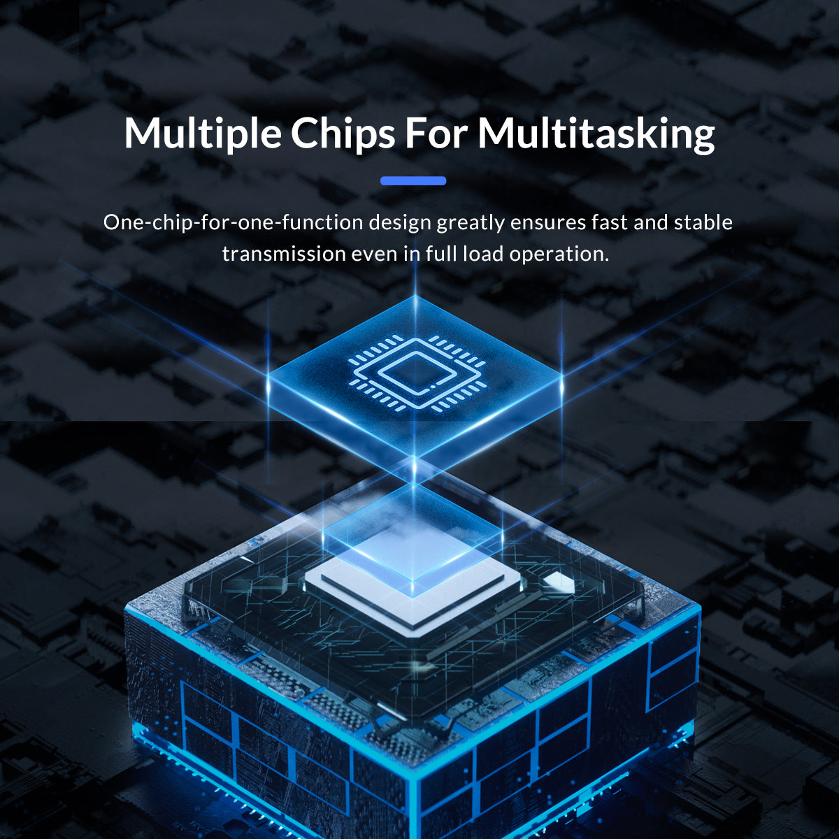 Uniqkart MDK-5P GY-BP 5-in-1 USB C Hub Dock Station Type C to USB 3.0x1+USB 2.0x1+Card Reader Slotx2+HDMIx1