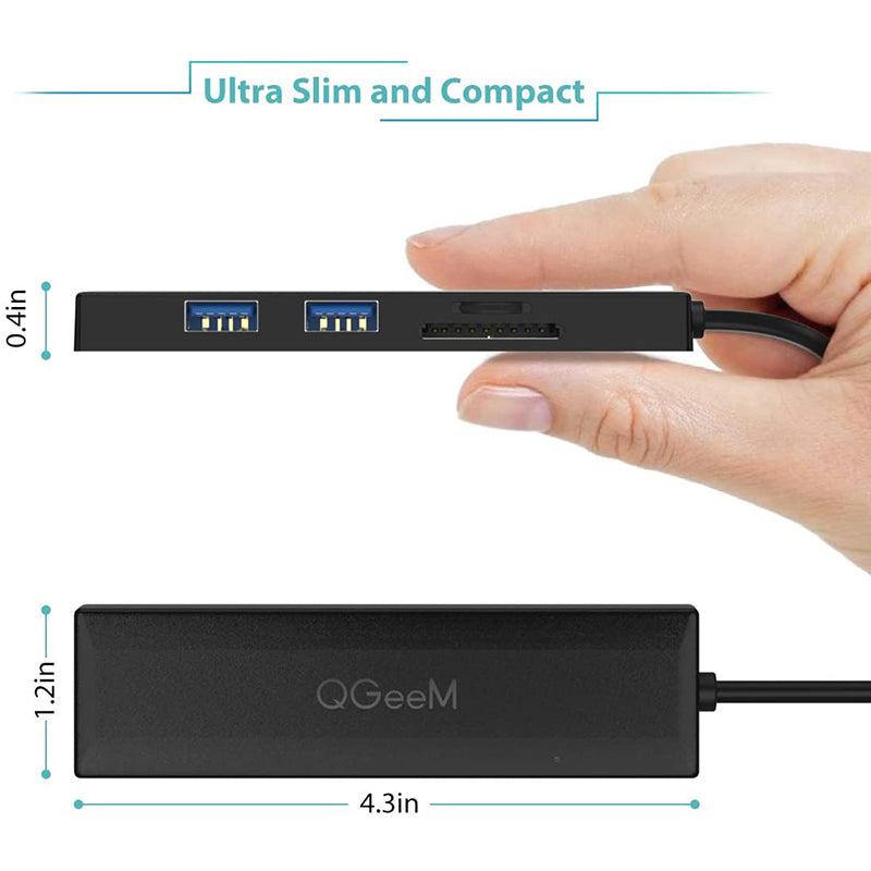 Uniqkart QG-UH05-2C 0.8m 5 in 1 Type-C Hub Multi-Ports USB C Docking Station Ultra Slim Hub Compatible with SD/TF/3 USB3.0
