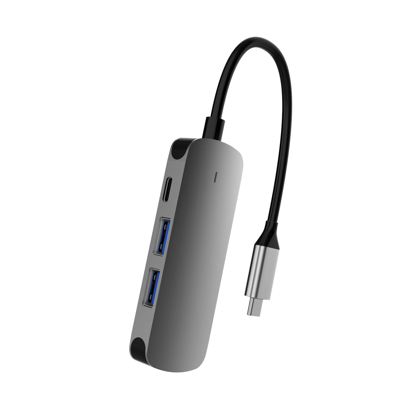 BX4H-PD Type-C Docking Station 4 in 1 USB Hub Adapter Type-C to USB3.0 + USB2.0 + HD + Type-C Converter Support 4Kx2K/30Hz PD Fast Charging for Laptops