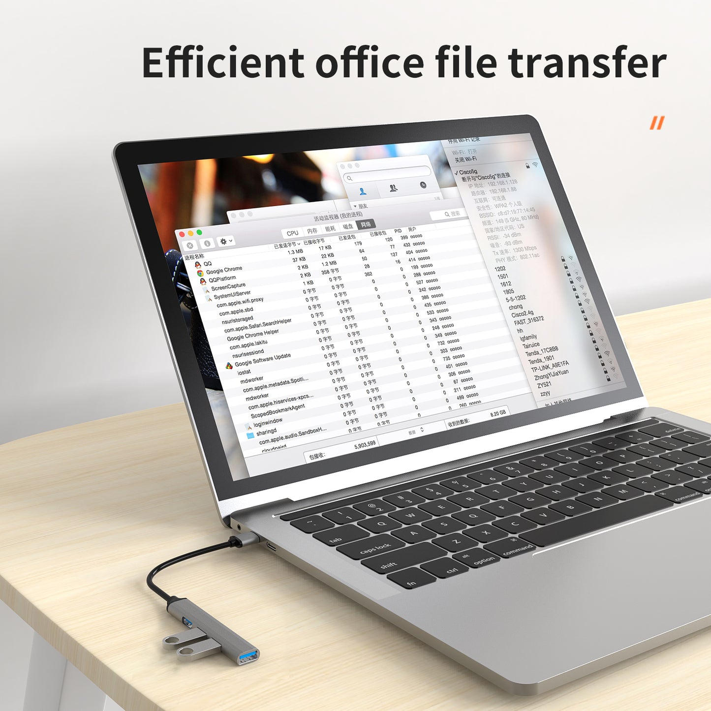 U4-A 4 in 1 USB Hub 3x USB 2.0 + 1x USB 3.0 Adapter 5Gbps High Speed Splitter