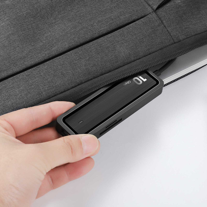 USB 3.0 HUB Expander with 4xUSB 3.2 + 2xCard Reader Slots for SD and TF Card Support 10Gbps Fast Data Transfer