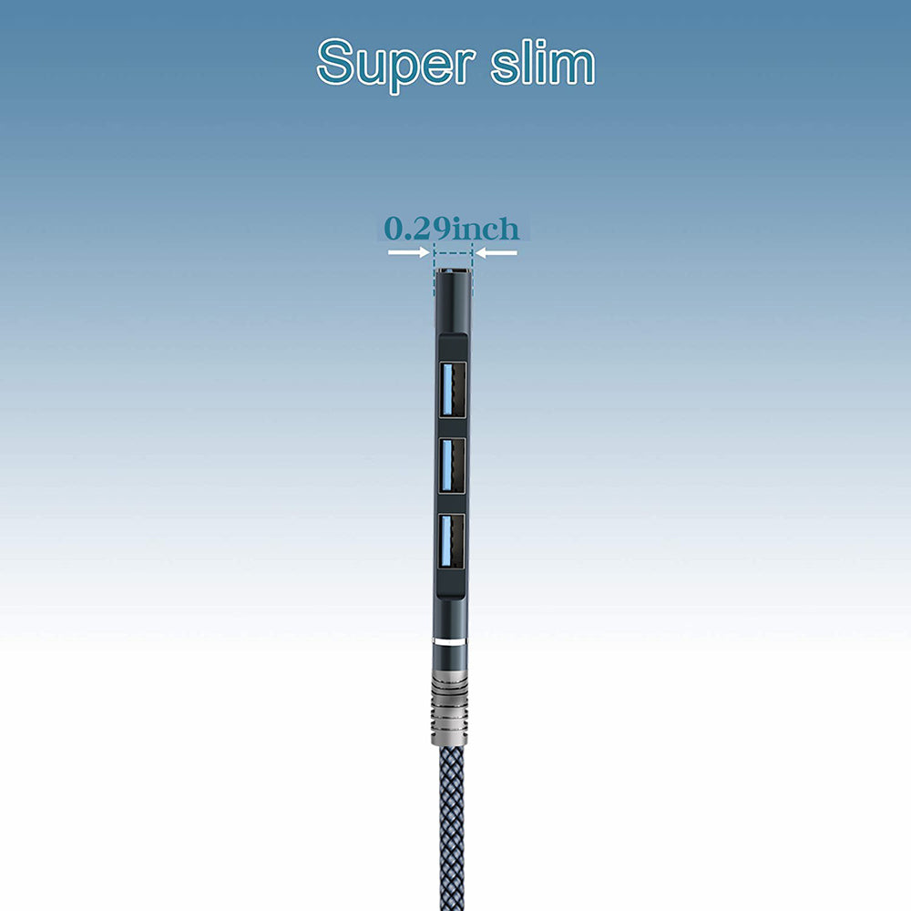 4-in-1 USB to USB2.0x3 + USB3.0 USB Hub Aluminum Alloy Laptop Computer Adapter