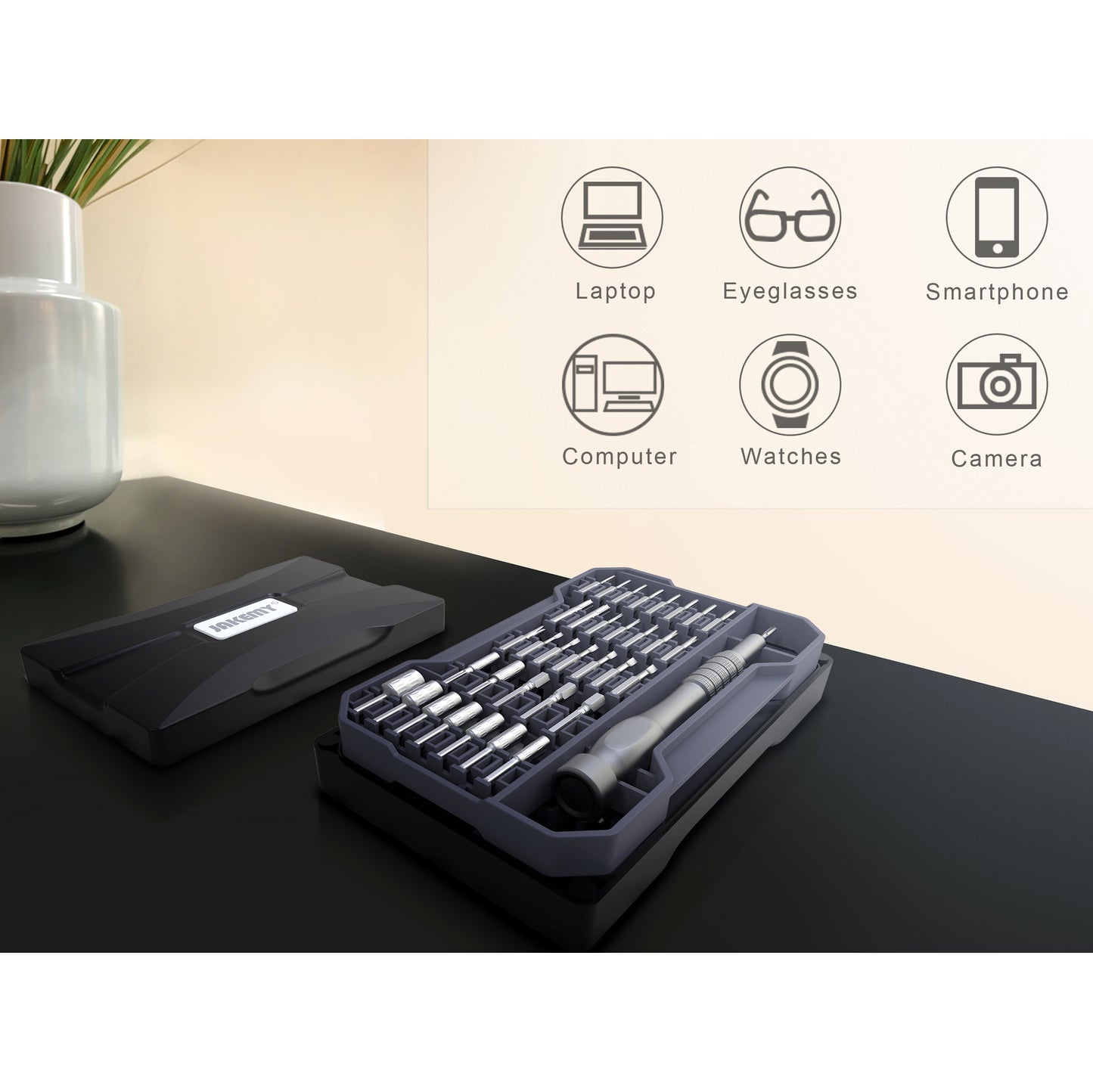 Jakemy JM-8172 73-in-1 Multifunction Precision Driver Bits Repair Tool Kit