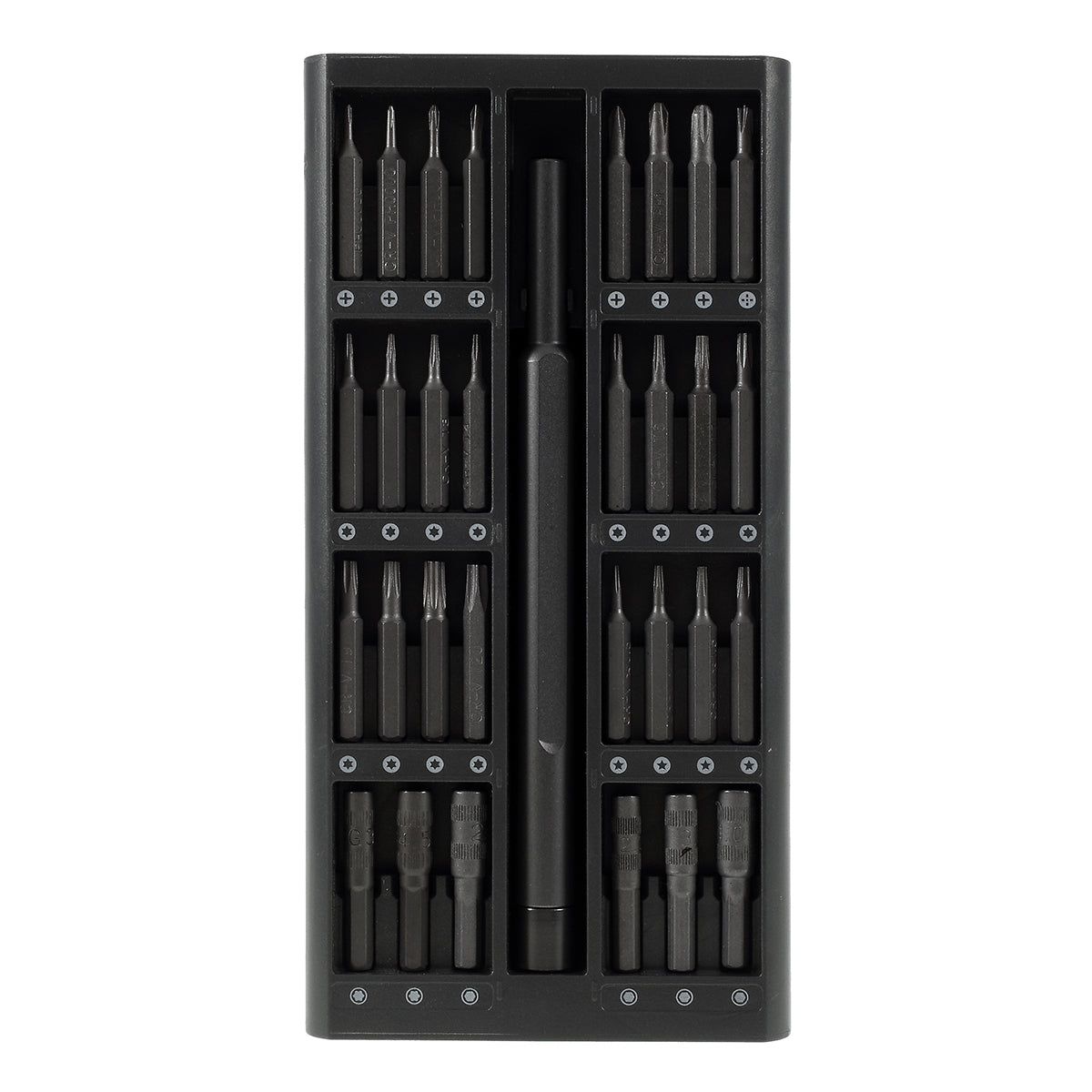 63-in-1 Magnetic Precision Screwdriver Repair Tool Kit Bits Set - Black