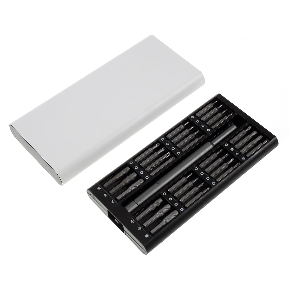 63-in-1 Magnetic Precision Screwdriver Repair Tool Kit Bits Set - Silver