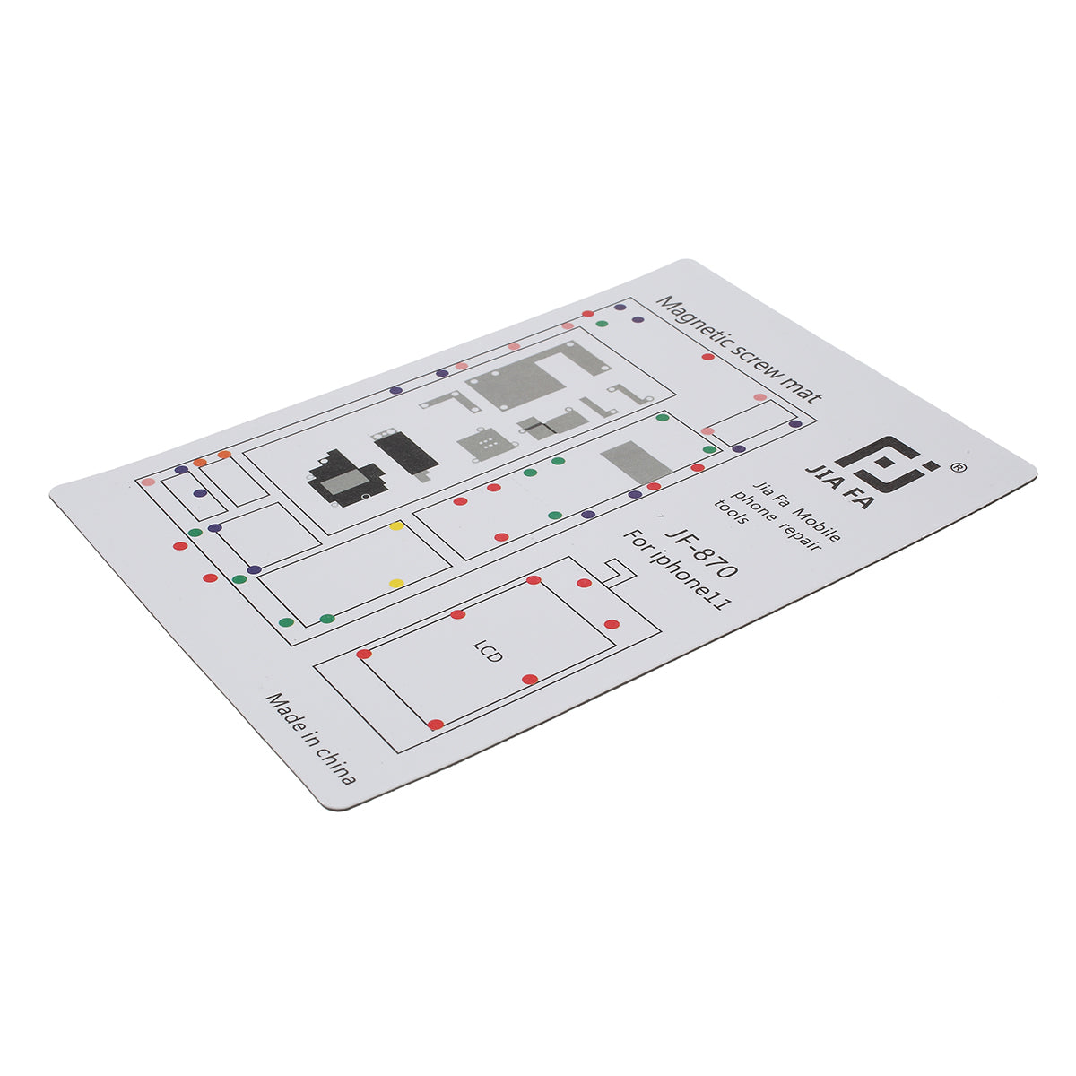 JF-870 Magnetic Screw Mat Screw Work Pad for iPhone 11