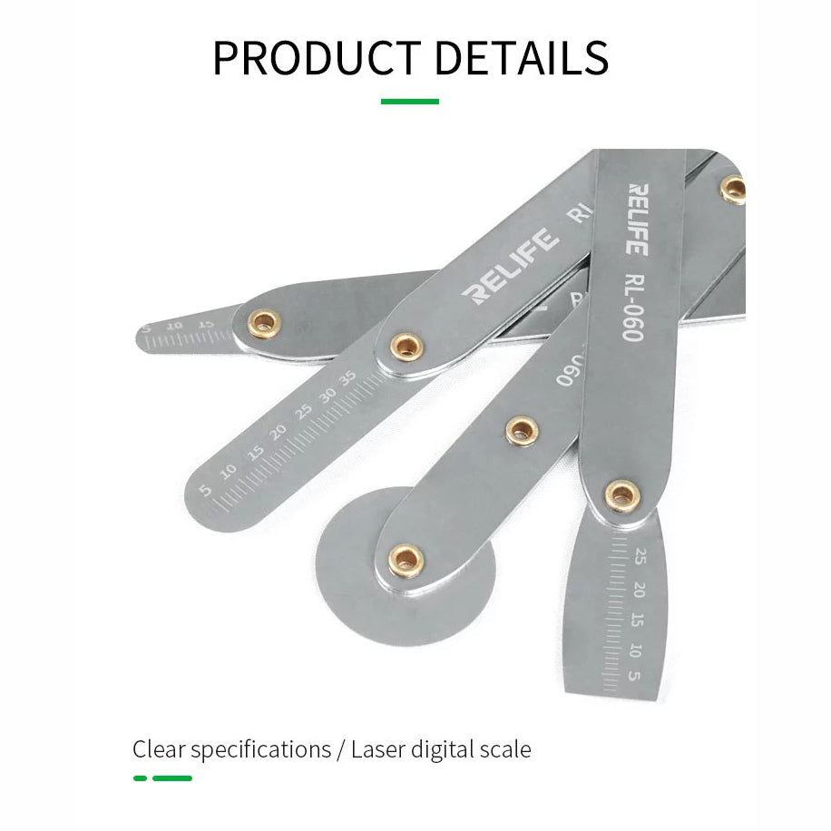 Relife RL-060 Metal Opening Repair Pry Crowbar Tool Kit Feeler Dsassembly Set for Phone Screen