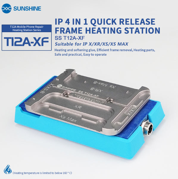 Uniqkart SS-T12A XF Quick Release Frame Heating Station for iPhone X/XR/XS/XS Max