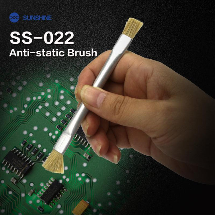Uniqkart 1Pcs /Pack SS-022 PCB Repair ESD Anti Static Dust Brush for Mobile Phone Tablet PCB BGA
