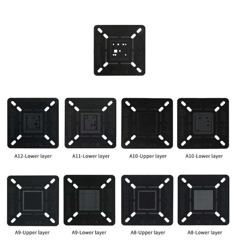 Uniqkart ?G-LON SS-601H PC Repair Fixture Holder for iPhone A8-A13 CPU Tin Positioning Mold