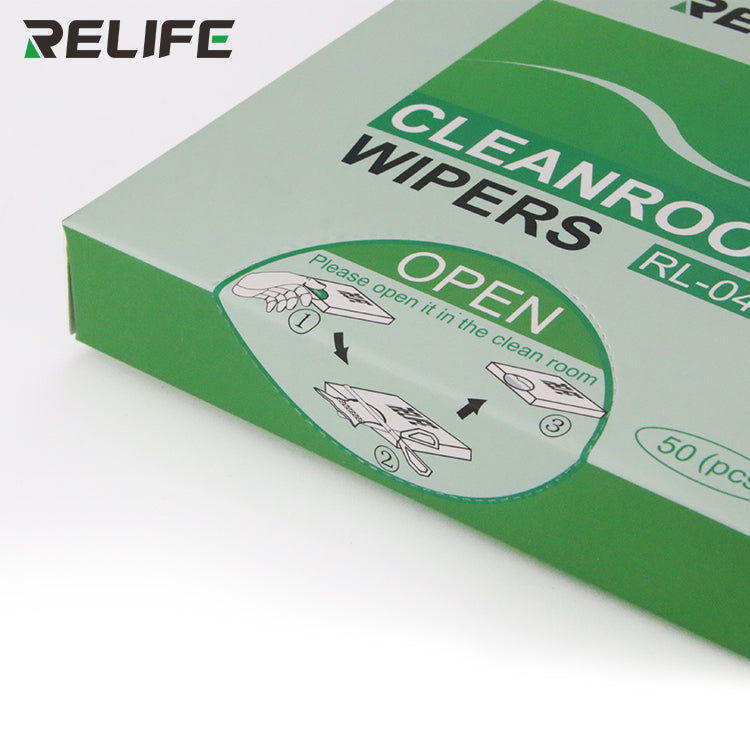 Relife RL-045 50Pcs/Bag Pull Type Anti-static Dust-free Cloth for Phone Repair Wiper Cleaner