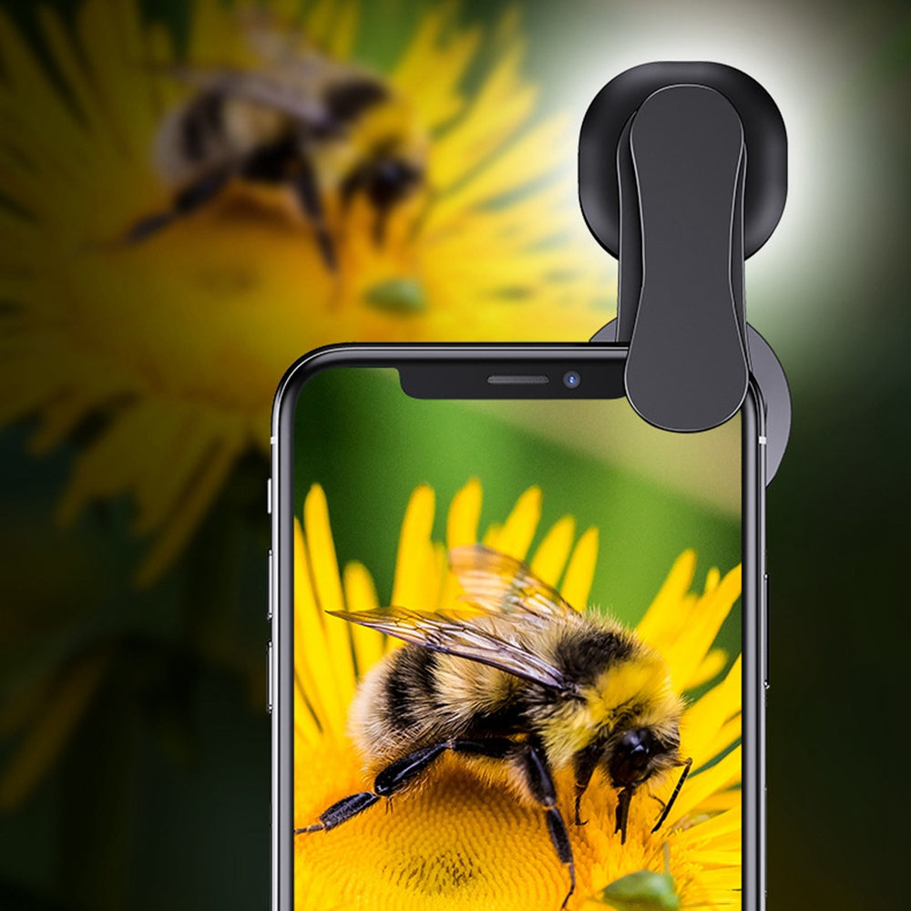 XIAOTIAN Professional Cell Phone Lens External HD Camera Lens Ultra-Clear Lens Set with Ultra-Wide Angle, Macro, Fill Light