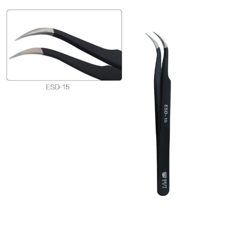 Best ESD Series Precision Anti-static Stainless Steel Tweezers - ESD-15