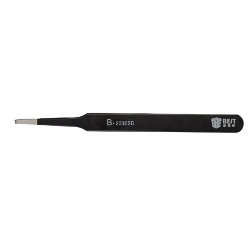 Best BST-203ESD Mobile Repair Precision Anti-static Stainless Steel Tweezers