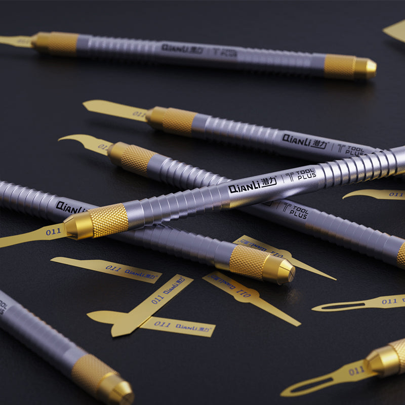 Uniqkart 011 Hand Polished Blades Multi-function Glue Remover Knife Repair Tool Kit