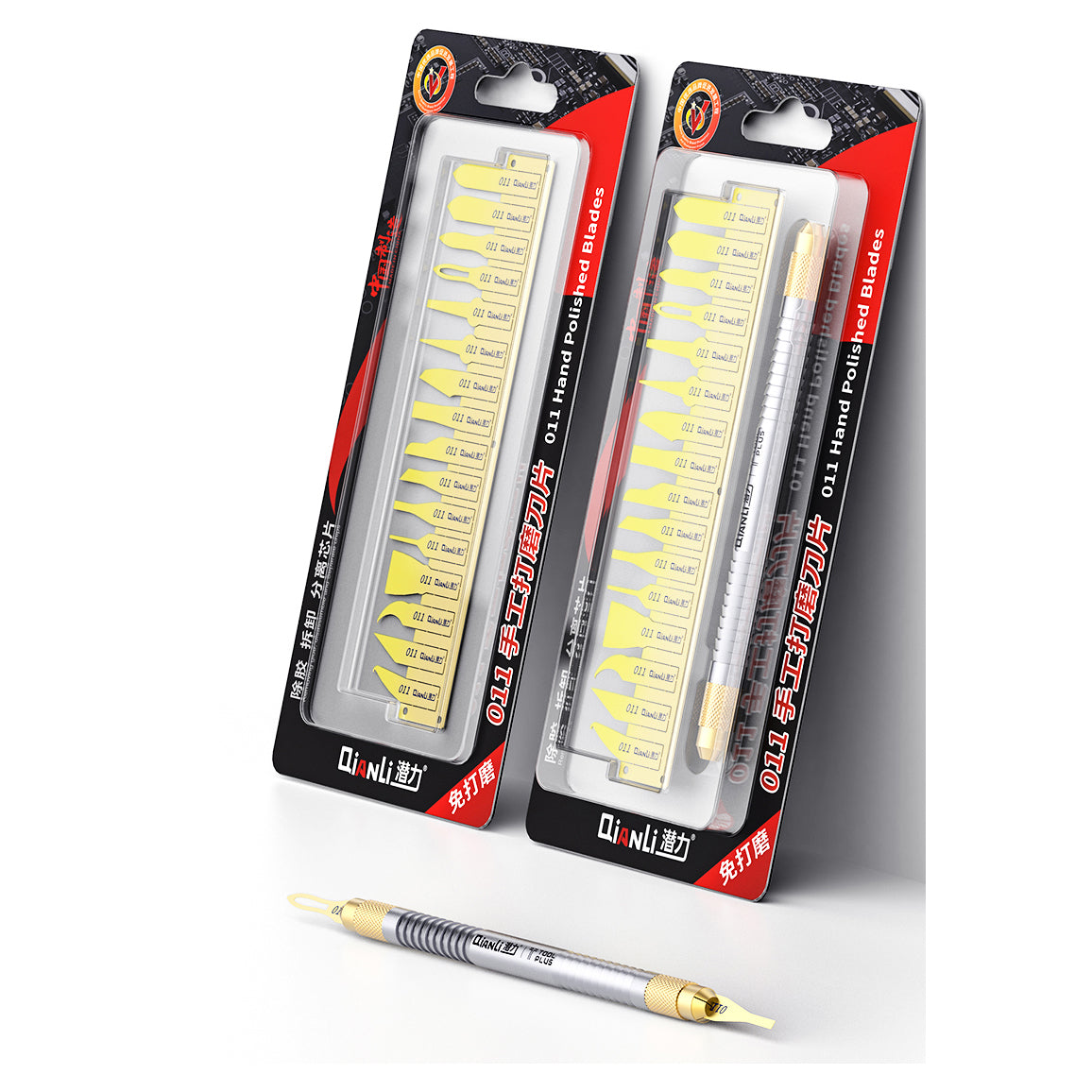 Uniqkart 011 Hand Polished Blades Multi-function Glue Remover Knife Repair Tool Kit