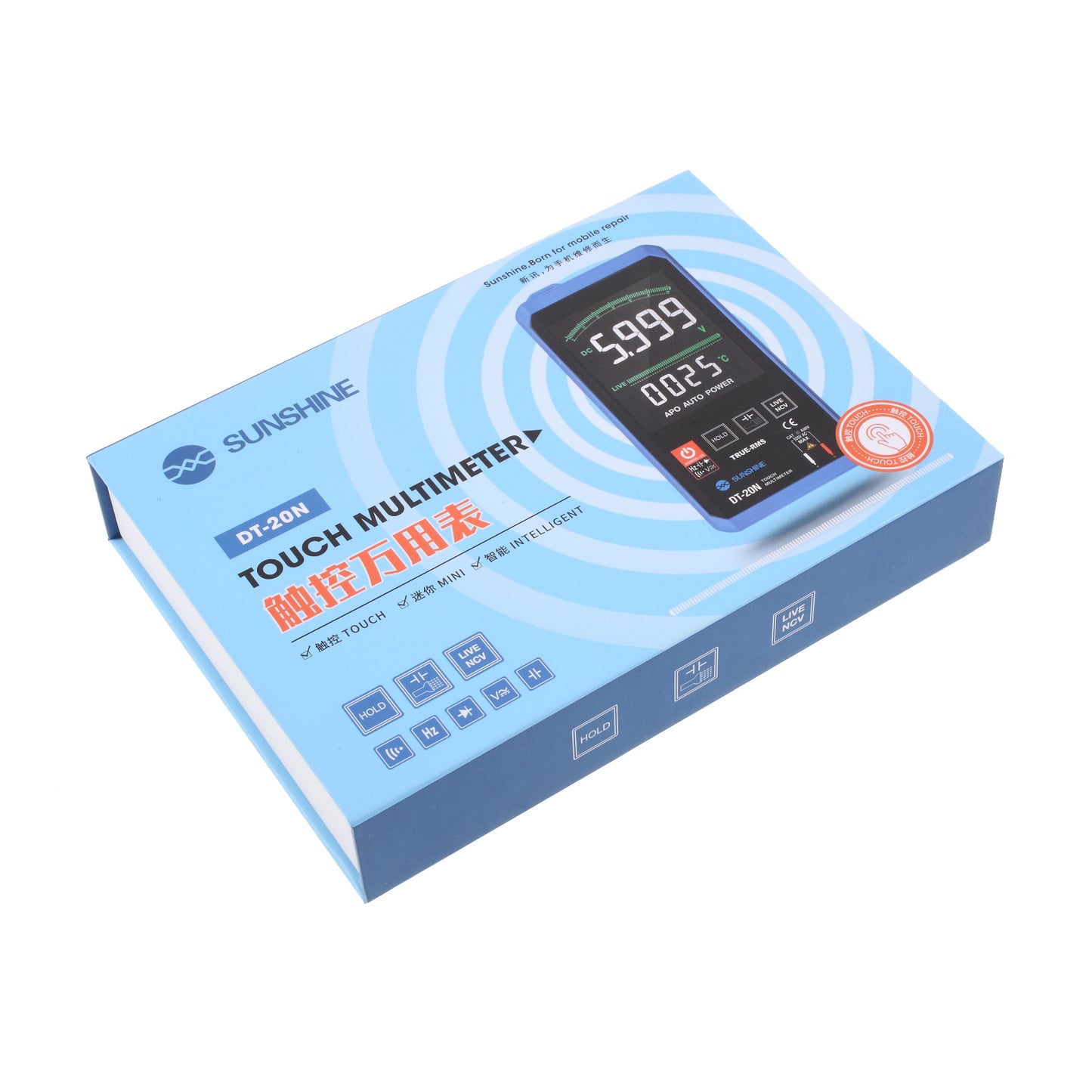 SUNSHINE DT-20N Touch Multimeter AC DC Voltage and Current Measurement