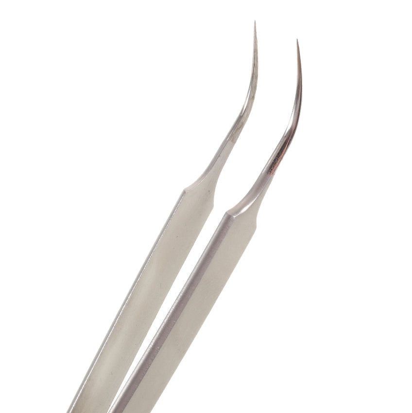 SUNSHINE ST-14S High Strength Metal Professional Curved Tip Tweezers