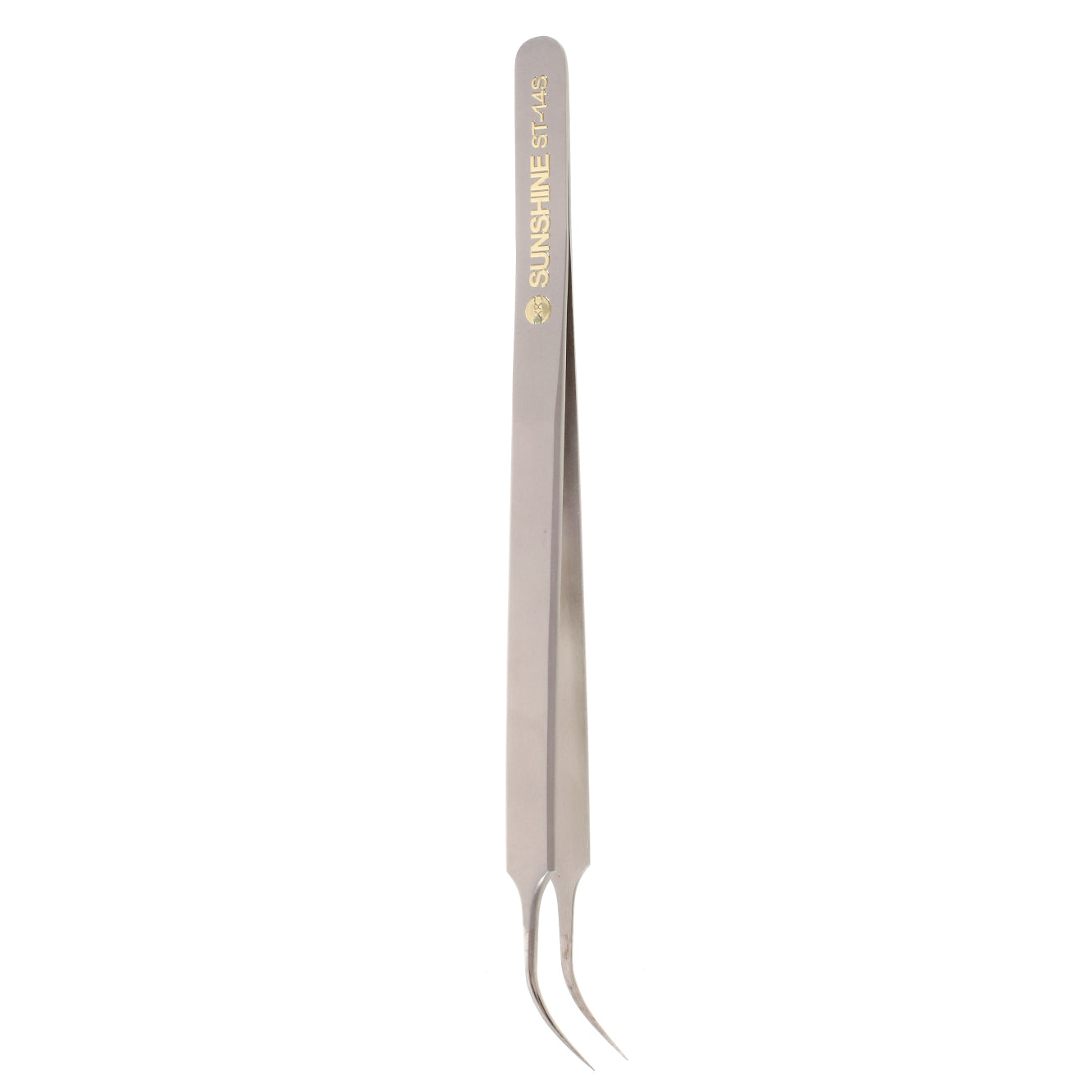 SUNSHINE ST-14S High Strength Metal Professional Curved Tip Tweezers