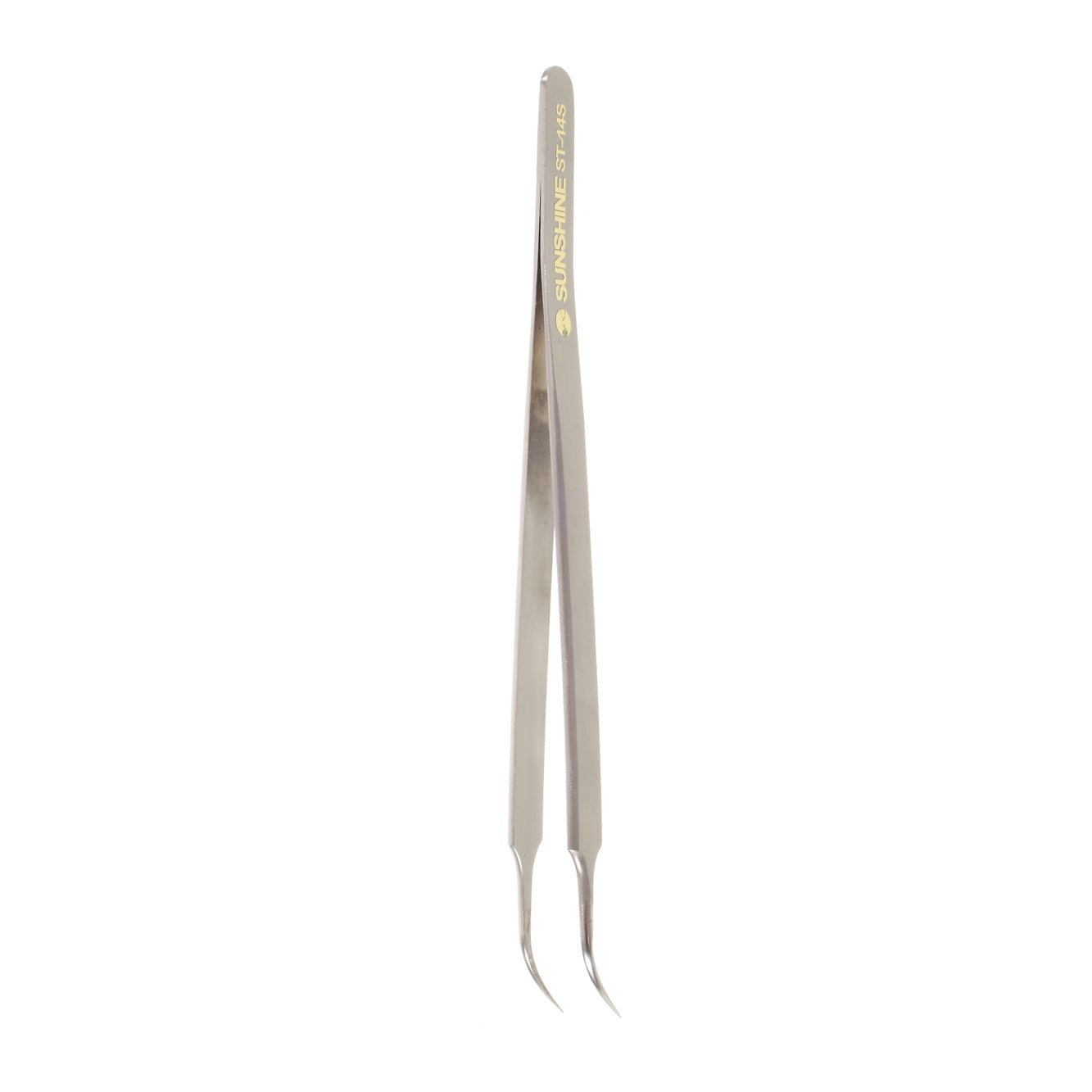 SUNSHINE ST-14S High Strength Metal Professional Curved Tip Tweezers