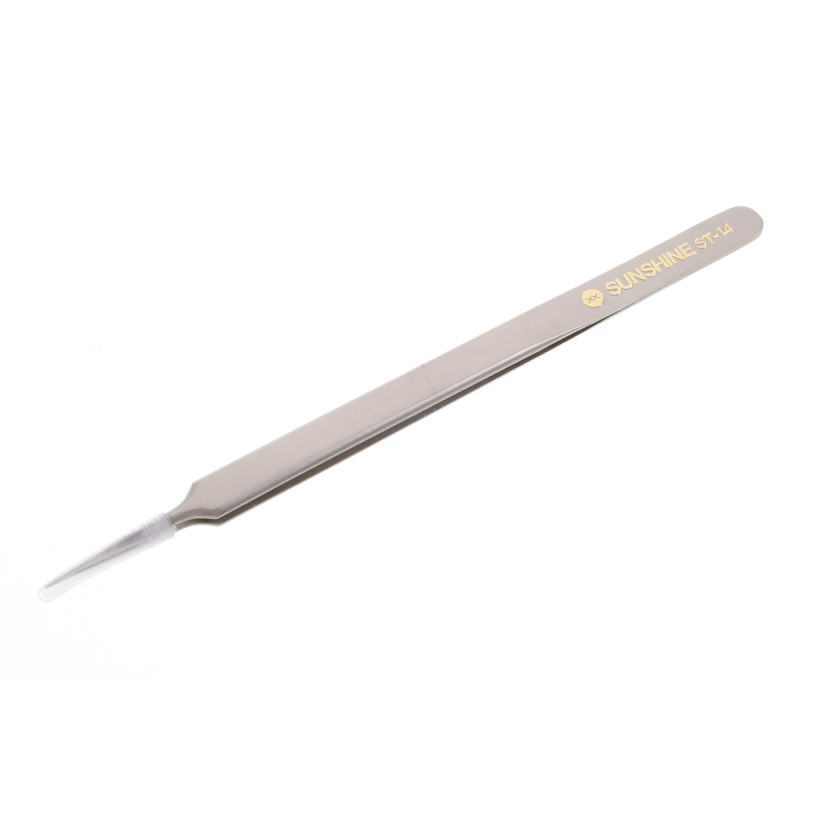 SUNSHINE ST-14 High Strength Metal Long Pointed Tip Tweezers