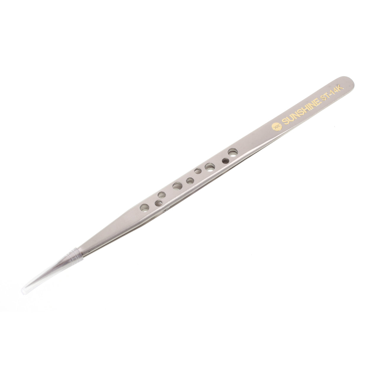 Uniqkart ST-14K High Strength Metal Long Pointed Tip Tweezers