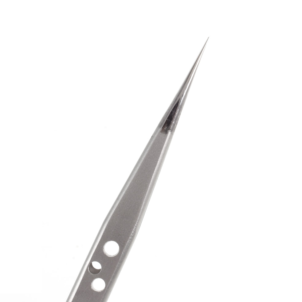 Uniqkart ST-14K High Strength Metal Long Pointed Tip Tweezers