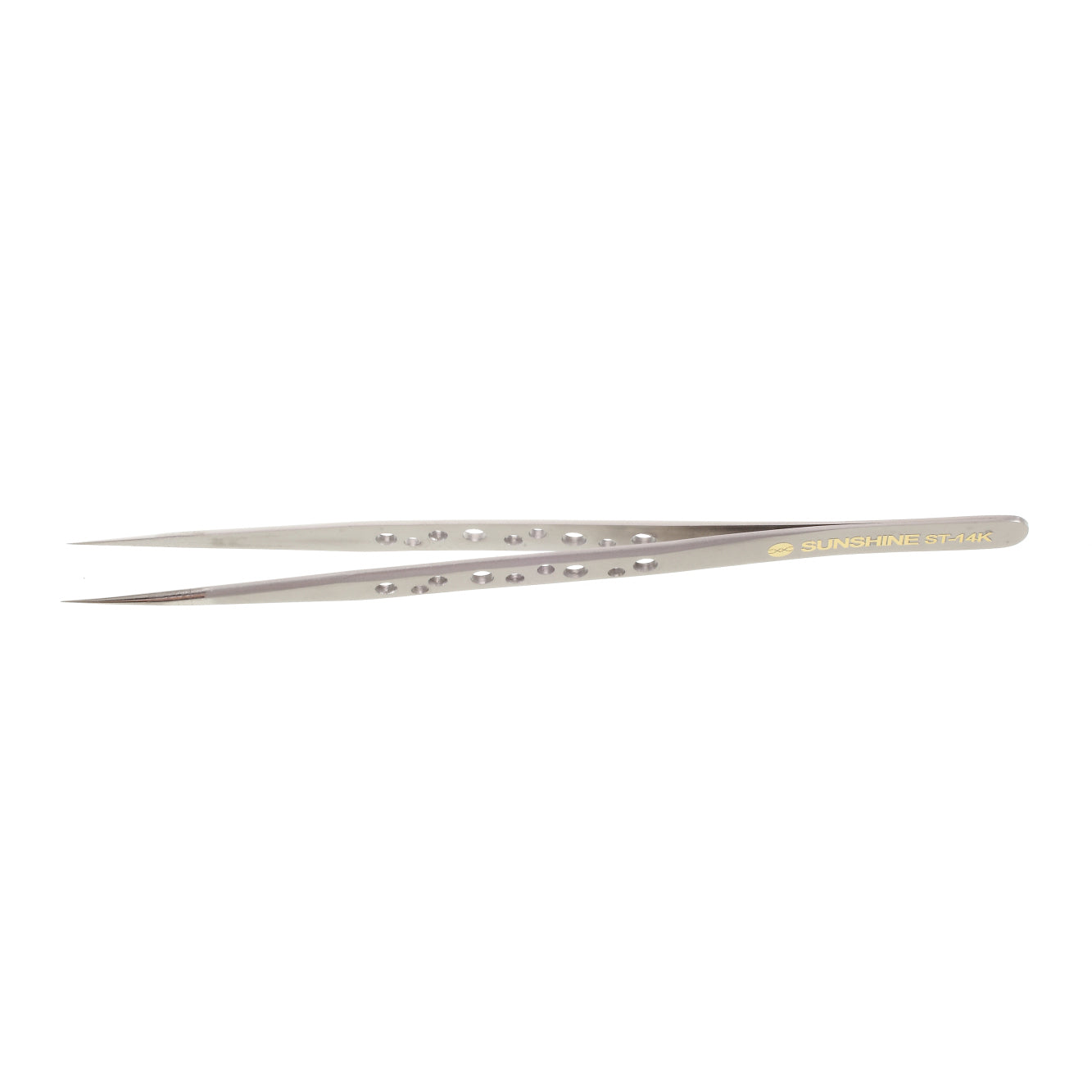 Uniqkart ST-14K High Strength Metal Long Pointed Tip Tweezers