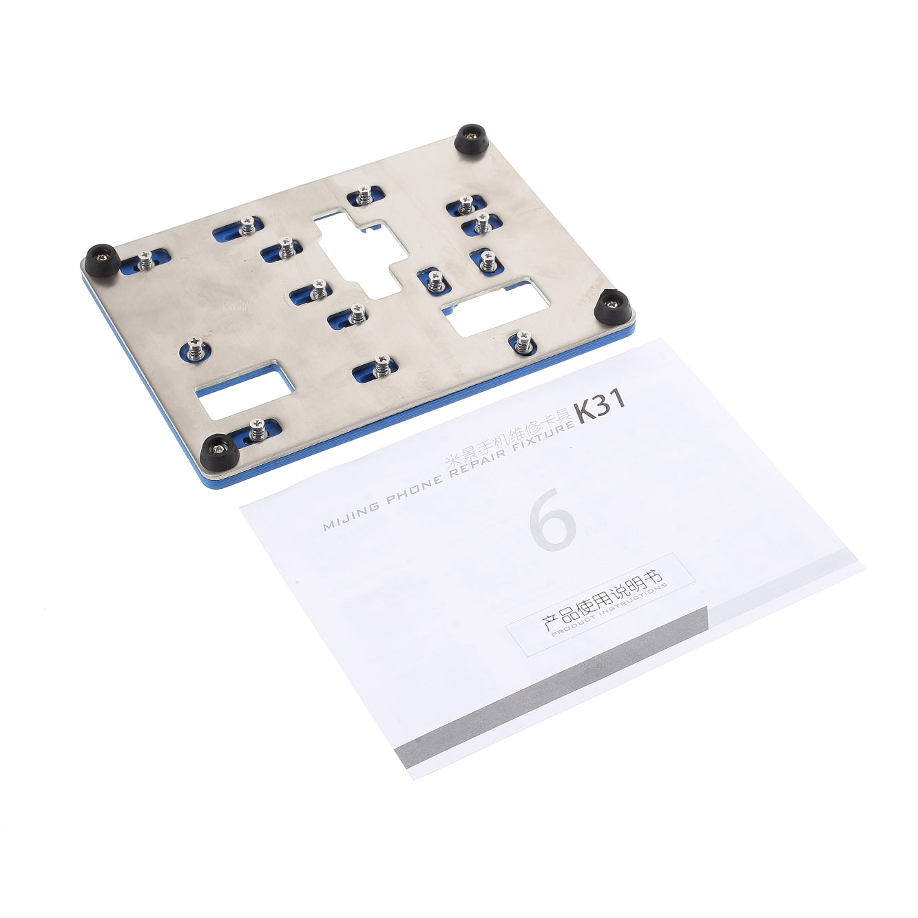 Uniqkart K31 6-in-1 Mobile Phone Mainboard Maintenance Fixture Hard Disk CPU Baseband Degumming for iPhone X